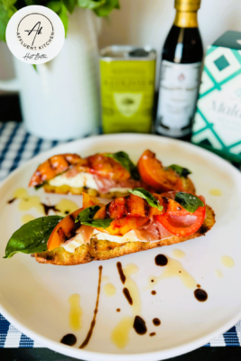 Grilled Peach Tartine