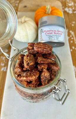 Pumpkin Spice Candied Pecans